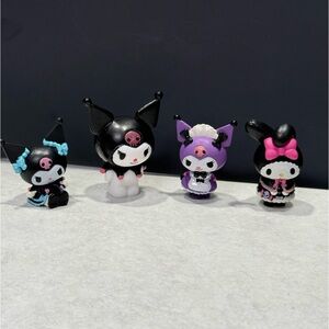 Sanrio Anime Figures Hello Kitty assorted Kuromi  mini set of 4 lot  rare